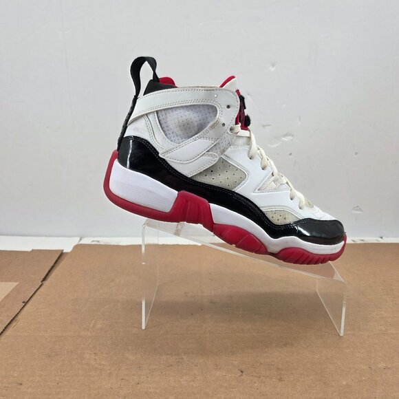 Nike Air Jordan Jumpman Two Trey, Men's Shoes White, Gym Red, Black, Size 10 - Picture 4 of 15